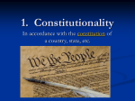 1. Constitutionality