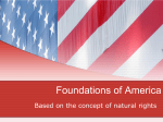 Foundations of US Govt.