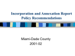 Incorporation and Annexation Report and Policy Recommendations