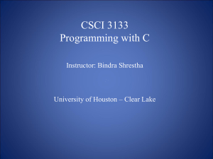 Lecture1 - University of Houston