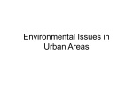 Environmental Issues in Urban Areas