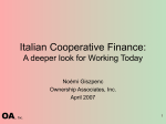 Italian Cooperative Federations: A 10-minute intro