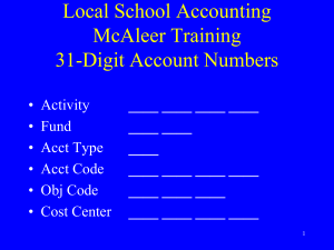 Local School Accounting McAleer Training 31