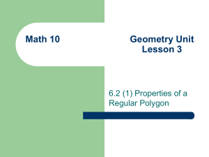 Math 10 Geometry Unit Lesson 3