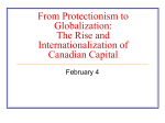 From Protectionist to Global: The Rise of Canadian Capital