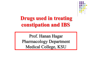 Lecture 3- constipation and IBS