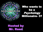 Who wants to be a Physiology Millionaire?