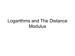 M = 5 log d - Astro @ UChicago