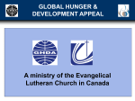 GHDA is an APPEAL - Evangelical Lutheran Church in Canada