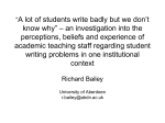 `A lot of students write badly but we don`t know