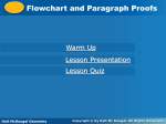 Flowchart proof - Ms. K. Owens Mathematics