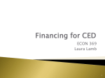 Financing for CED