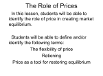 The Role of Prices - White Plains Public Schools
