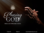 What pleases God?