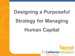 Designing a Purposeful Strategy for Managing Human Capital