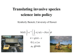 Translating invasive species science into policy
