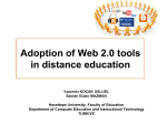 Adoption process of web 2.0 tools in distance education