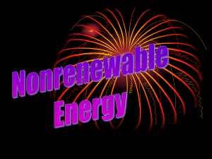 Nonrenewable Energy