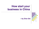 How open your business in China - Knowledge