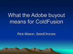 What the Adobe Merger means for Coldfusion - Mid