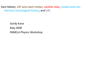 of satellite data, and associated opportunities for the LHC