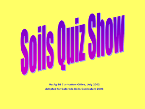 Soils Quiz Show Powerpoint