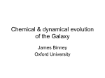 James Binney: Chemical and dynamical evolution of the Milky Way
