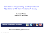 Rounding algorithm for - Princeton CS