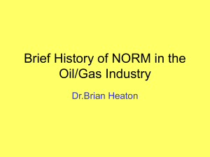 History of NORM