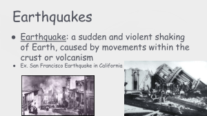 Earthquakes