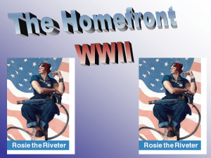 WWII homefront - Ms Roache`s Place