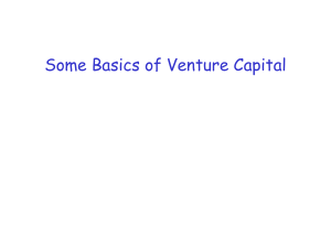 Some Basics of Venture Capital