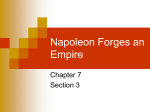 Napoleon Forges an Empire