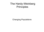 The Hardy-Weinberg Principles