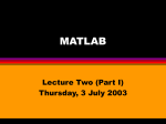 matlab - NUS Physics Department