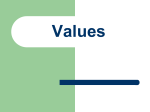 Values - West Branch Local Schools
