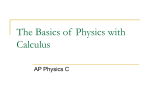 2) AP Physics C - Calculus Summer Assignment