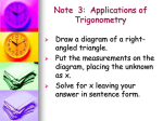 Trigonometry Relationships
