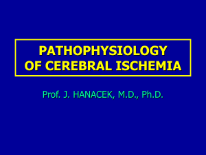 PATHOPHYSIOLOGY OF CEREBRAL ISCHEMIA