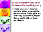 6th International Workshop on Peritoneal Surface Malignancy