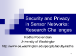 Security and Privacy in Sensor Networks: Research Challenges