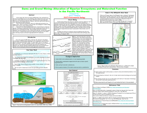 Dams and Gravel Mining - Effects on Riparian Zone (Alicia Thompson)
