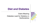 Diet and Diabetes - Herts Valleys CCG