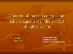 Concept of internal control and risk management in the context of