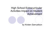High School Extracurricular Activities Impact on Student Achievement