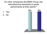 Do other companies like BMW Group use manufacturing standards