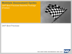 Maintain Assessment Cycles