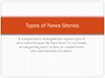 Types of News Stories