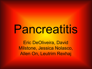 Pancreatitis