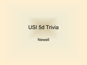 USI 5d Trivia